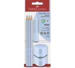 FABER-CASTELL Kit Crayon graphite GRIP 2001,  blister