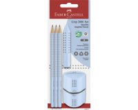 FABER-CASTELL Kit Crayon graphite GRIP 2001,  blister