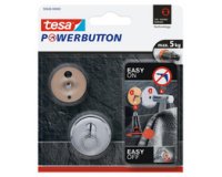 Gb_powerbutton crochet adhésif universal small, chrome