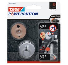 Gb_powerbutton crochet adhésif universal medium, chrome