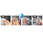 Powerbutton Crochet adhésif Classic, rond