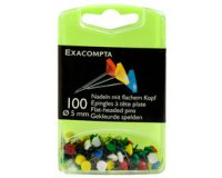 Boîte de 100 épingles à tête plate unie - Hauteur de pointe 8mm - 5mm de diamètre