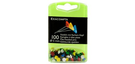 Epingles de signalisation à tête plate