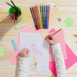 Kleurpotloden BIC KIDS Evolution ecolution, doos met 60 kleurpotloden