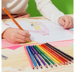 BIC KIDS Crayons de couleur Evolution ecolutions, boîte en