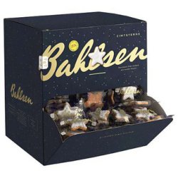 Biscuits de Noël 'Zimtsterne', présentoir en carton