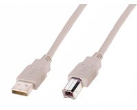 Câble de raccordement USB, fiche mâle USB-A - USB-B