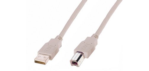 Câble de raccordement USB, fiche mâle USB-A - USB-B