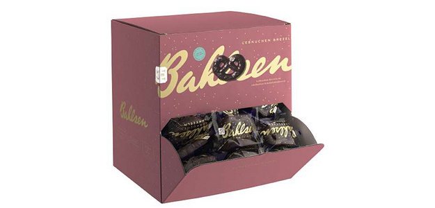 Pain d'épice moelleux au chocolat noir Lebkuchen-Brezeln - Boîte présentoir de 111 pièces
