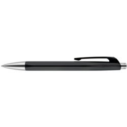 En_boligrafo caran d'ache 888 infinite cuerpo plastico puntera y pulsador metalicos recargable negro black