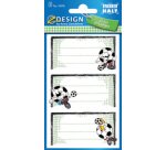 ZDesing Etiquettes pour livres 'but de foot'