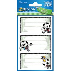 Etiquette ZDesign 76 x 40 mm pour livres 'football' - Pochette de 6