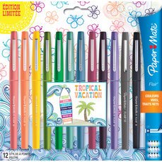 Paper:Mate Stylo feutre Flair TROPICAL VACATION, étui de 12