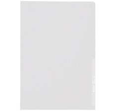 Chemise coin plastique Leitz A4 polypropylène 13/100e transparente incolore - Paquet de 100