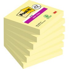 Bloc-note adhésif Super Sticky Notes, 76 x 76 mm