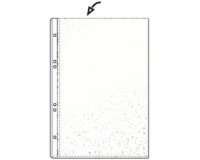 Pochette perforée Economic, A6, PP, grainée, 0,075 mm