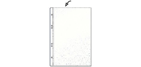 Pochette perforée Economic, A6, PP, grainée, 0,075 mm