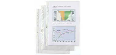 Pochette perforée Economic, A5, PP, grainée, 0,05 mm