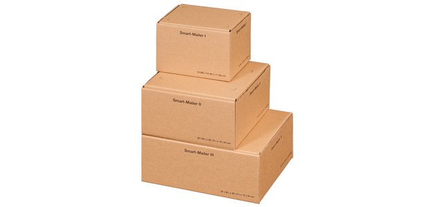 Carton d'expédition postale Smartboxpro "Smart Mailer", couvercle rabatable