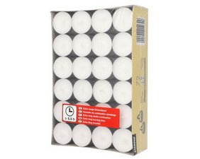 Teelichter, Durchmesser: 39 mm, weiß auf