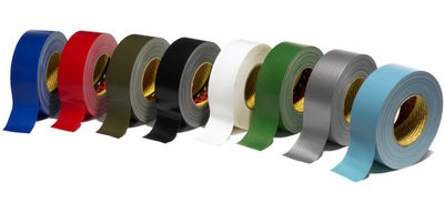 Textieltape Premium 389, 50 mm x 50 m, zwart