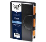 Quo Vadis - Agenda - 2026 - Maor - Journalier - Multilingue - Impala - Noir - 12 mois de janv à déc. - 8,5x13 cm