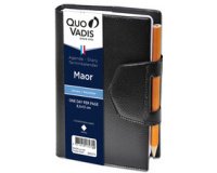 Quo Vadis - Agenda - 2026 - Maor - Journalier - Multilingue - Impala - Noir - 12 mois de janv à déc. - 8,5x13 cm