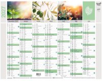 Quo Vadis - Calendrier mural - 2027 - Français - Equology - § - 14 mois de décembre à janvier - 55x40,5 cm recyclé