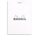 Bloc agrafé No. 11, format A7, quadrillé 5x5, blanc