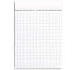Bloc agrafé No. 11, format A7, quadrillé 5x5, blanc