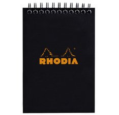 Rhodia classic notepad a5, lined - black