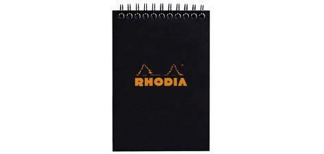 Bloc spiralé No. 13, format A6, pointillé dot, noir