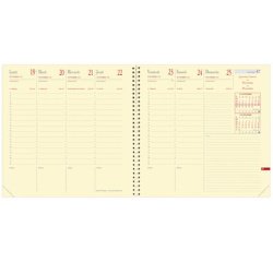 Quo Vadis - Recharge Agenda - Spiralé - 2026 - Exécutif Prestige S - Semainier Planning - Français - 13 mois de déc. à déc. - 16x16 cm