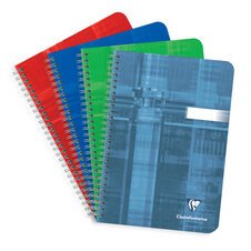 "Clairefontaine Wirebound Small Notebook Plain Ruling, A5" - Assortment