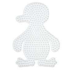 Hama Plaque pour perles midi 'Pingouin', blanc