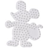 Hama Plaque pour perles midi 'Souris', blanc