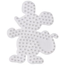 Hama Plaque pour perles midi 'Souris', blanc