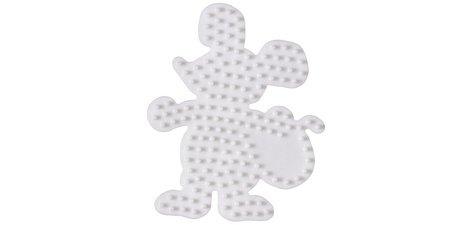 Hama Plaque pour perles midi 'Souris', blanc