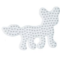 Hama Plaque pour perles midi 'Renard', blanc