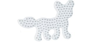 Hama Plaque pour perles midi 'Renard', blanc