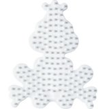 Hama Plaque pour perles midi 'Petit chien', blanc