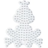 Hama Plaque pour perles midi 'Petit chien', blanc