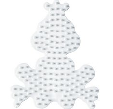 Hama Plaque pour perles midi 'Petit chien', blanc
