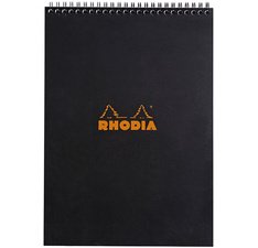 Rhodia classic notepad a5, lined - black