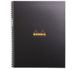 Spiralheft 'Notizbuch', Format A4, liniert, schwarz