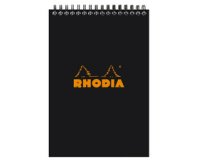 Bloc reliure intégrale Rhodia Classic 14,8x21 cm 80 feuillets dot microperforé 80g - Noir