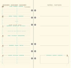 Recharge Exatime 17 Pocket - Semainier Janvier à Décembre 2026