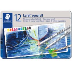 Karat aquarelkleurpotlood, doos van 24