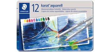 Crayon aquarellable karat aquarelle, étui de 24