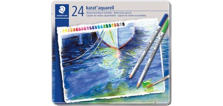 Crayon aquarellable karat aquarelle, étui de 36